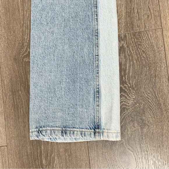 Dynamite Candice Two tone Boot cut Jeans High Rise Waist Denim Cotton Blue 25 - Picture 9 of 15